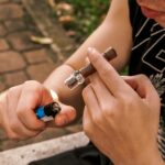 Wood Glass Pipe ( Short )