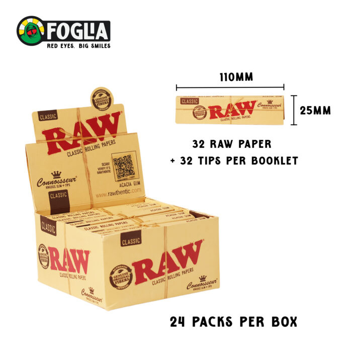 Raw connoisseur classic paper tips 1