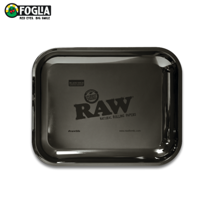 RAW ROLLING TRAY MATTE BLACK MED