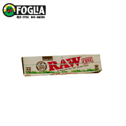 RAW - 32PC ORGANIC PRE-ROLLED CONE KING SIZE